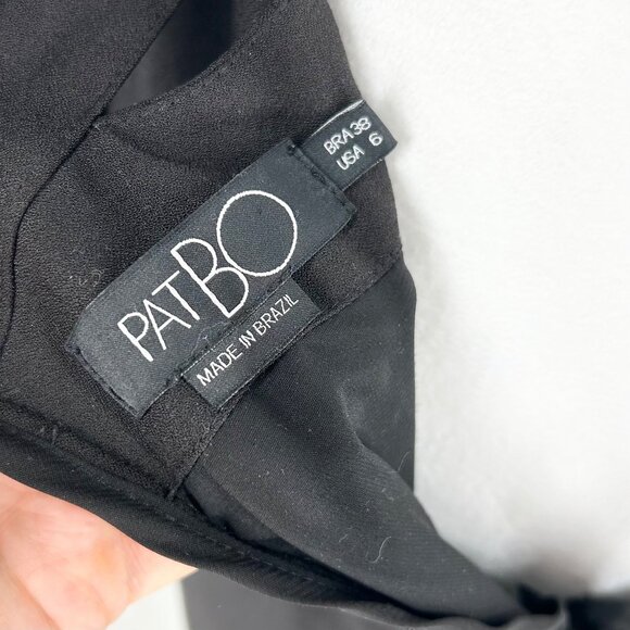 PatBO Black Cutout V-Neck Midi Sheath Dress - Picture 8 of 9